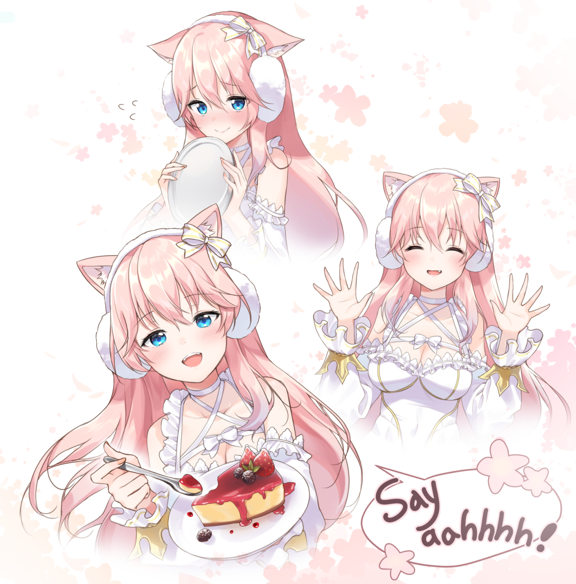 This is a pixiv picture whose title is Aahhh~😋🌸.