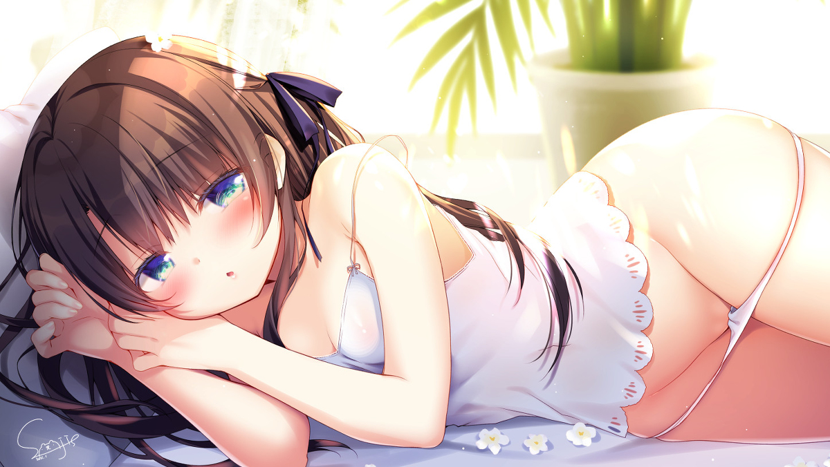 This is a pixiv picture whose title is んっ…おはよ？ ✿.