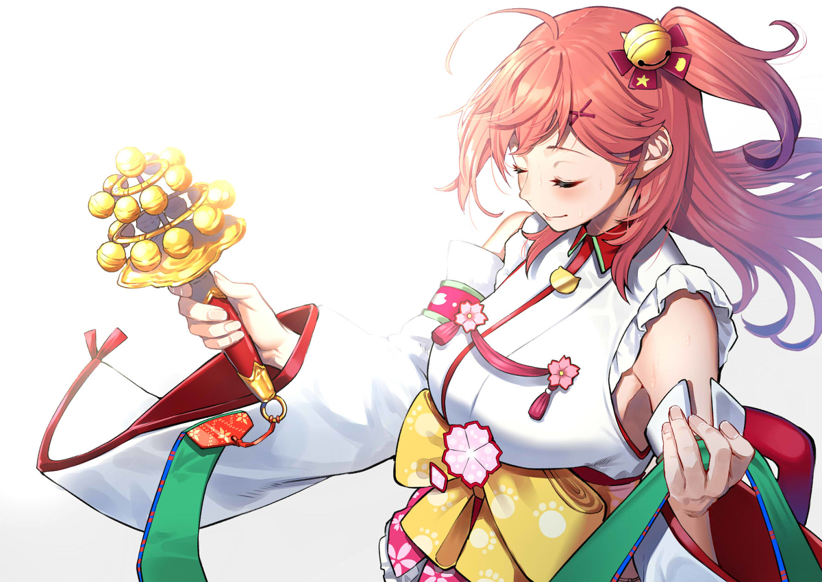 This is a pixiv picture whose title is 神楽舞.