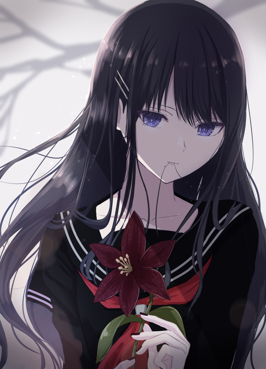 This is a pixiv picture whose title is 灯織.