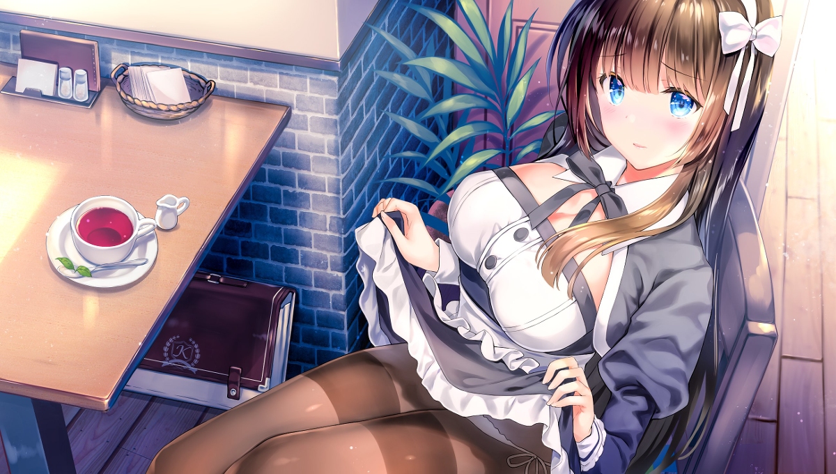 This is a pixiv picture whose title is 「お、お客様が望むなら…」.