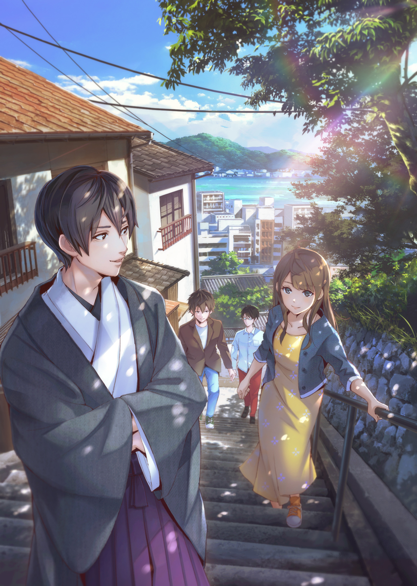 This is a pixiv picture whose title is 「尾道　神様の隠れ家レストラン」.