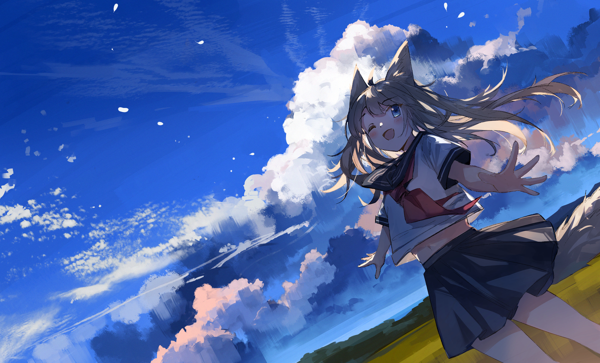 This is a pixiv picture whose title is 空.