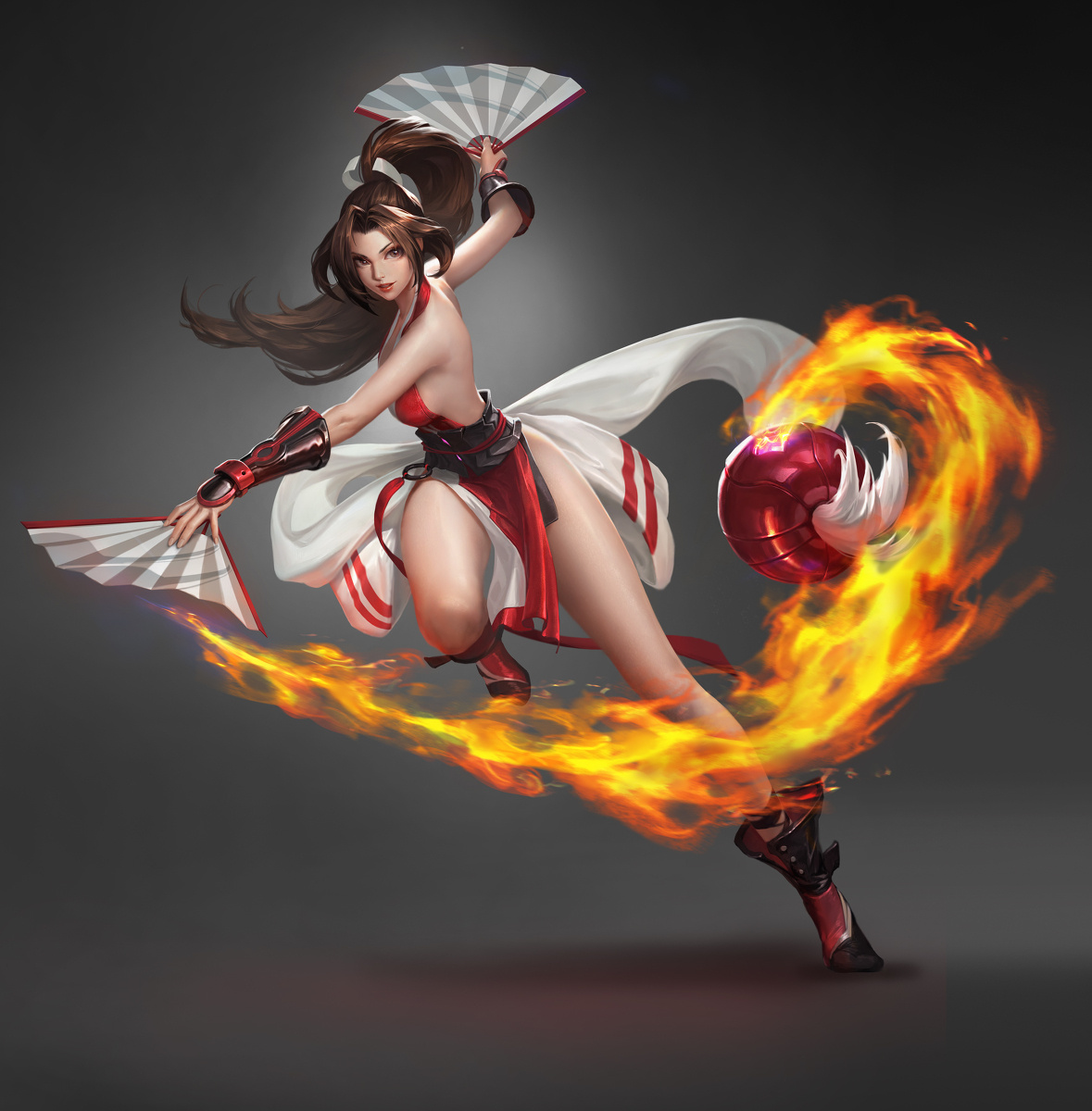 This is a pixiv picture whose title is 不知火舞（しらぬい まい、Mai Shiranui）.