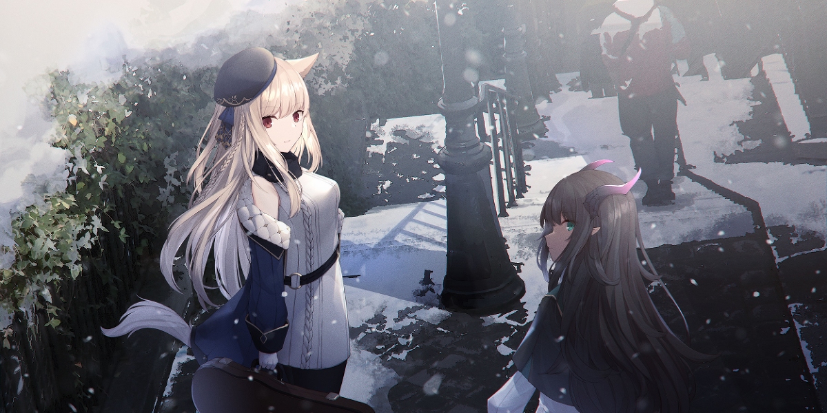 This is a pixiv picture whose title is 雪小路.