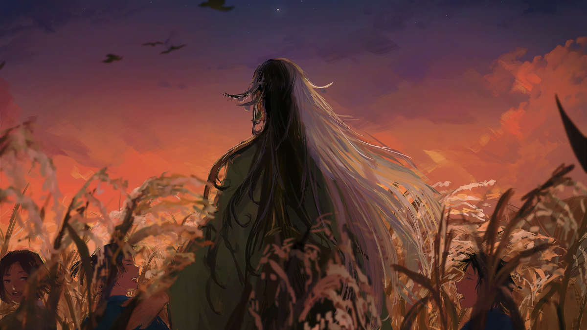 This is a pixiv picture whose title is 名の無い星が空に堕ちたら.