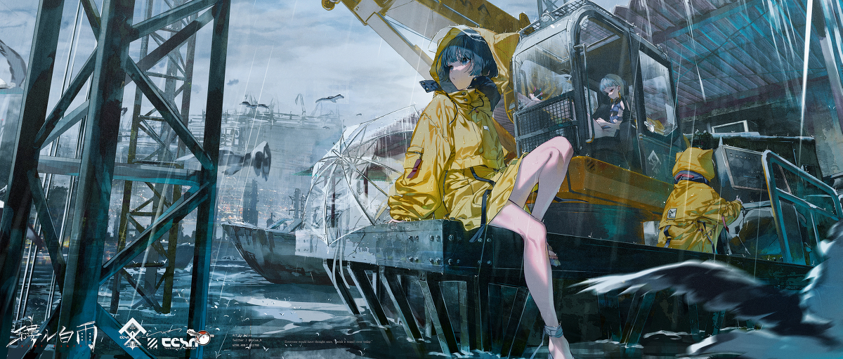 This is a pixiv picture whose title is 縷ル白雨.