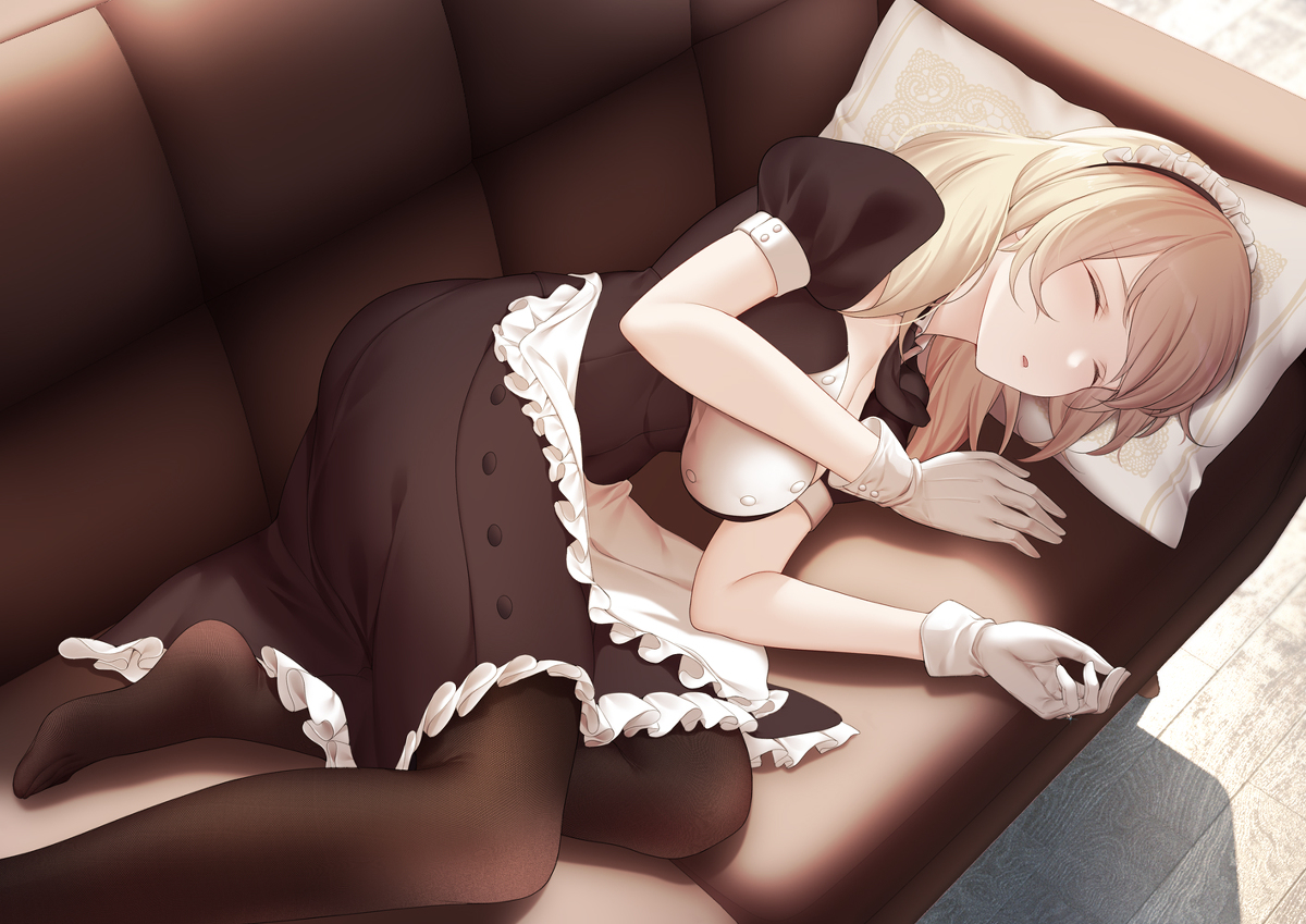This is a pixiv picture whose title is 片刻小憩.