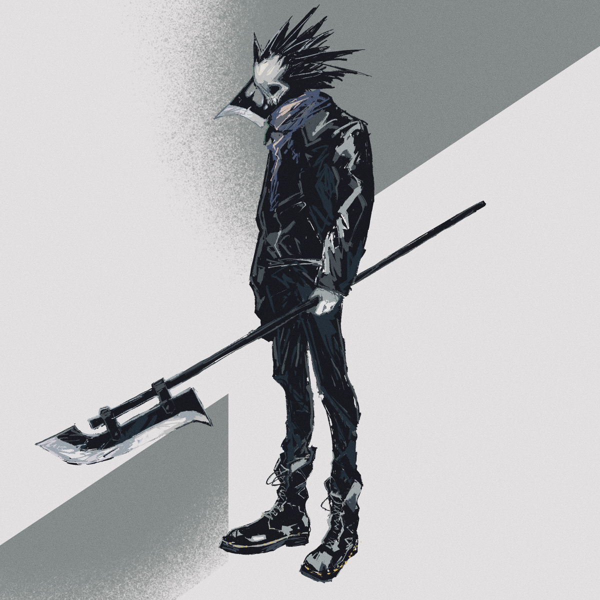 This is a pixiv picture whose title is 髑髏.