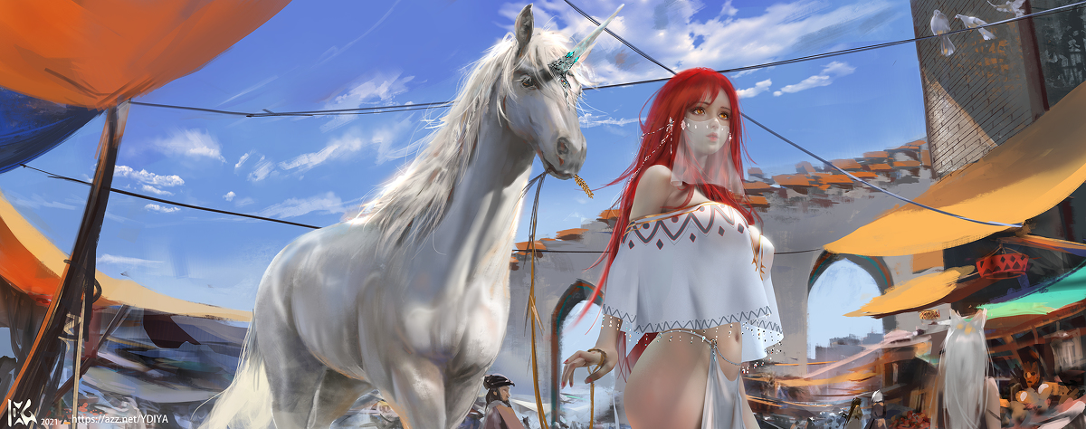 This is a pixiv picture whose title is 外城.