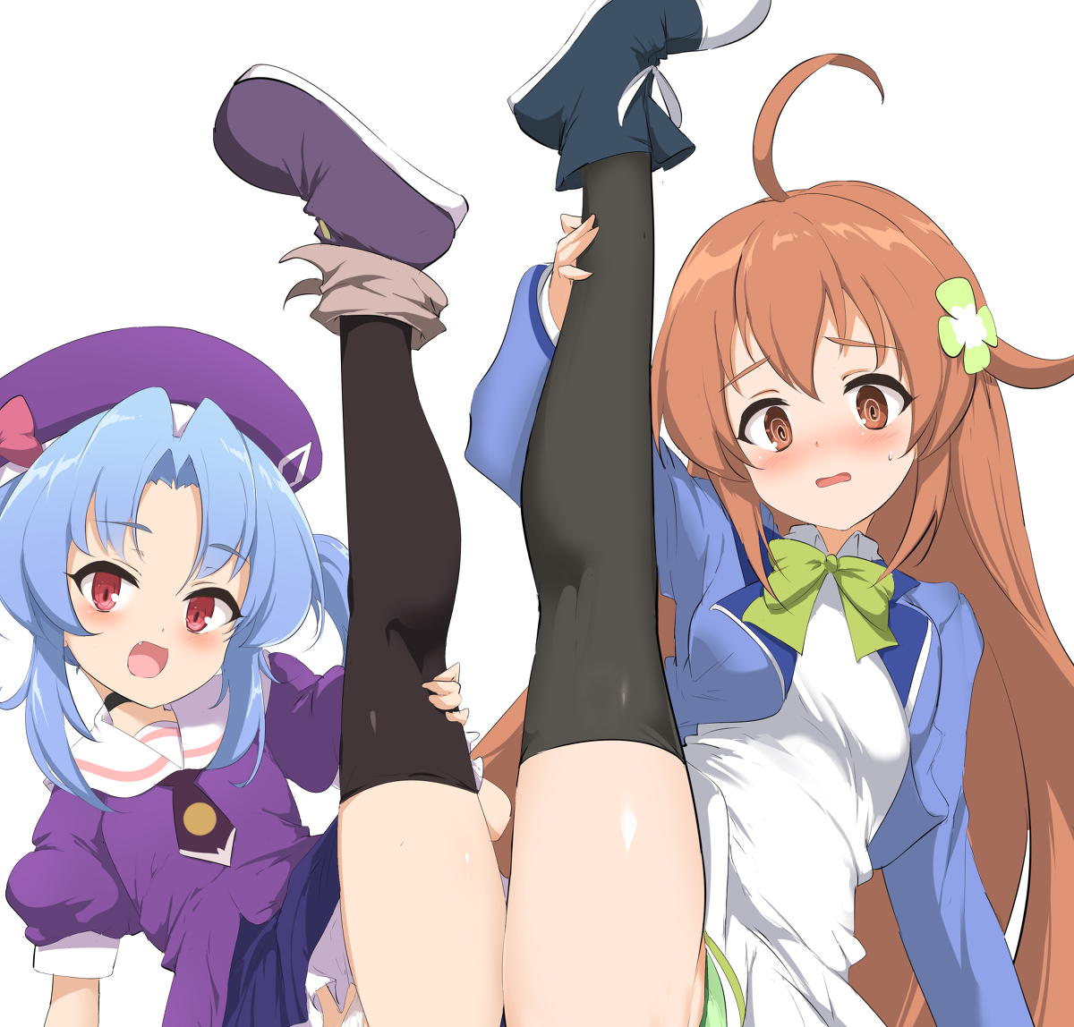 This is a pixiv picture whose title is 開脚は世界を救う.