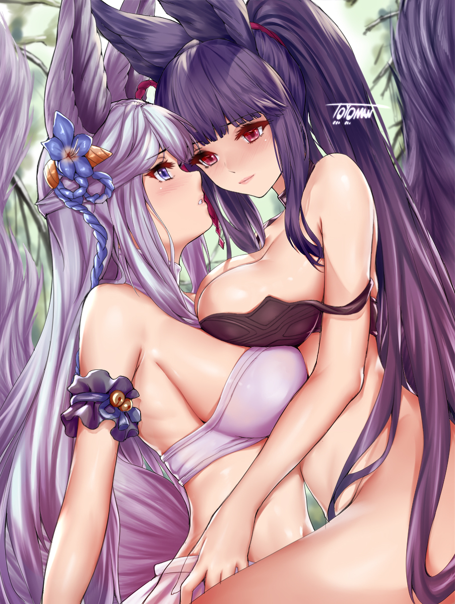 This is a pixiv picture whose title is ユエルとソシエ 再掲.