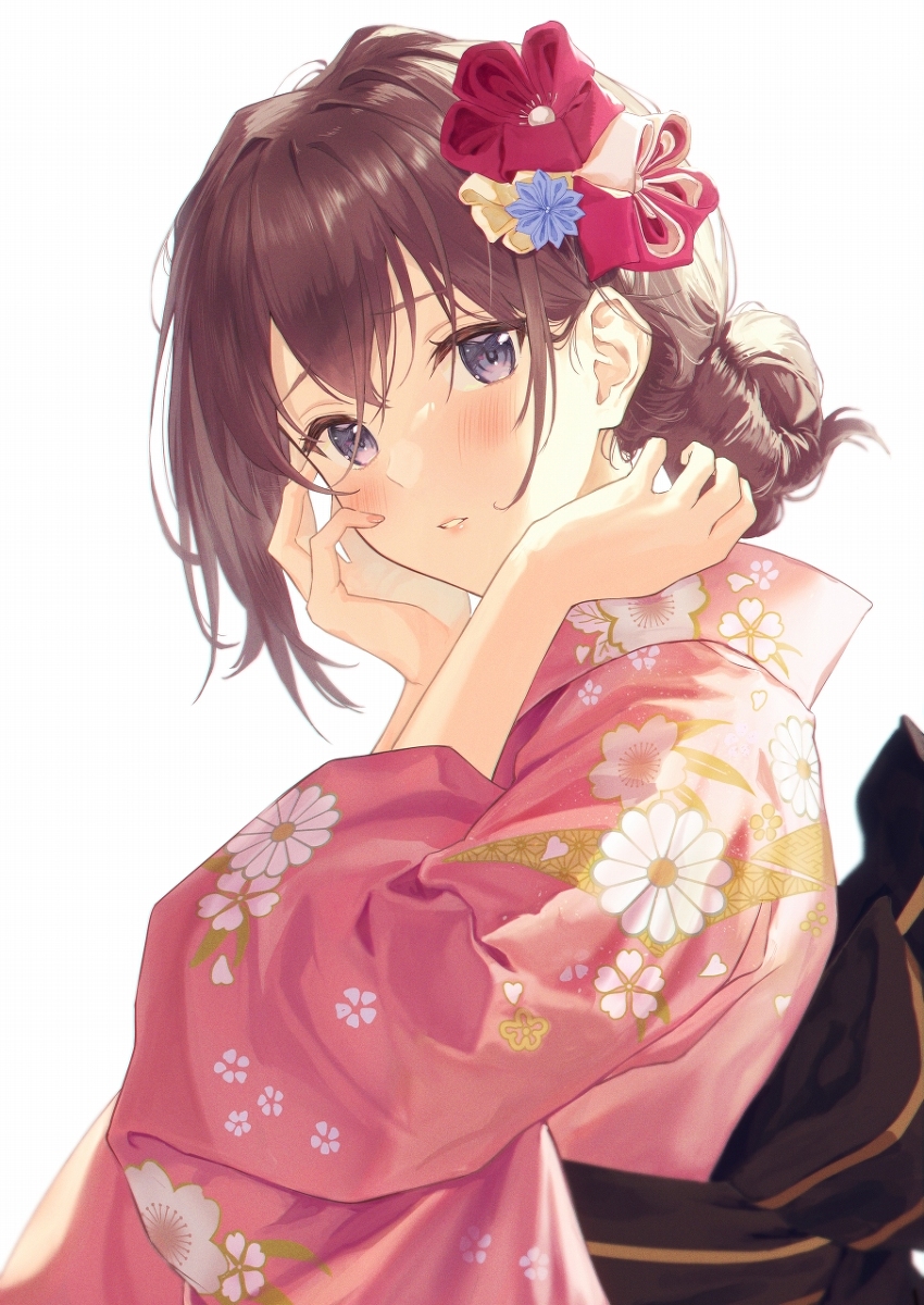 This is a pixiv picture whose title is 和服美人さん.