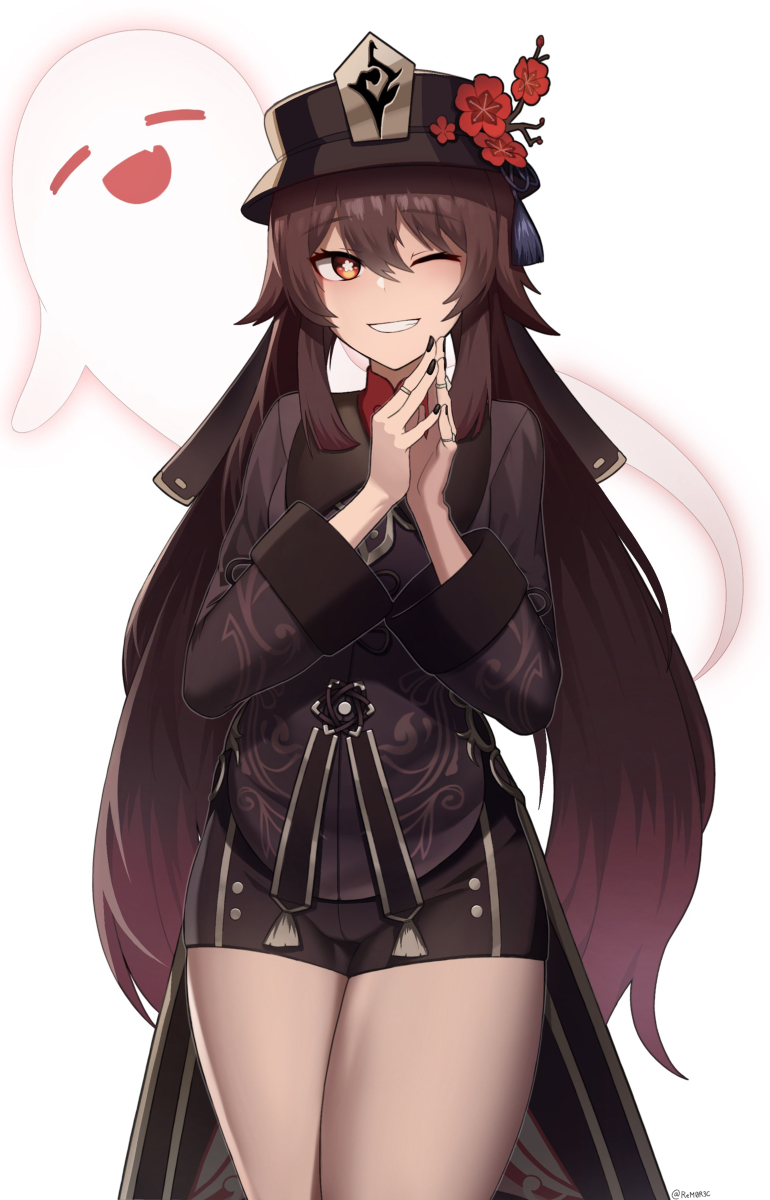 This is a pixiv picture whose title is HuTao.