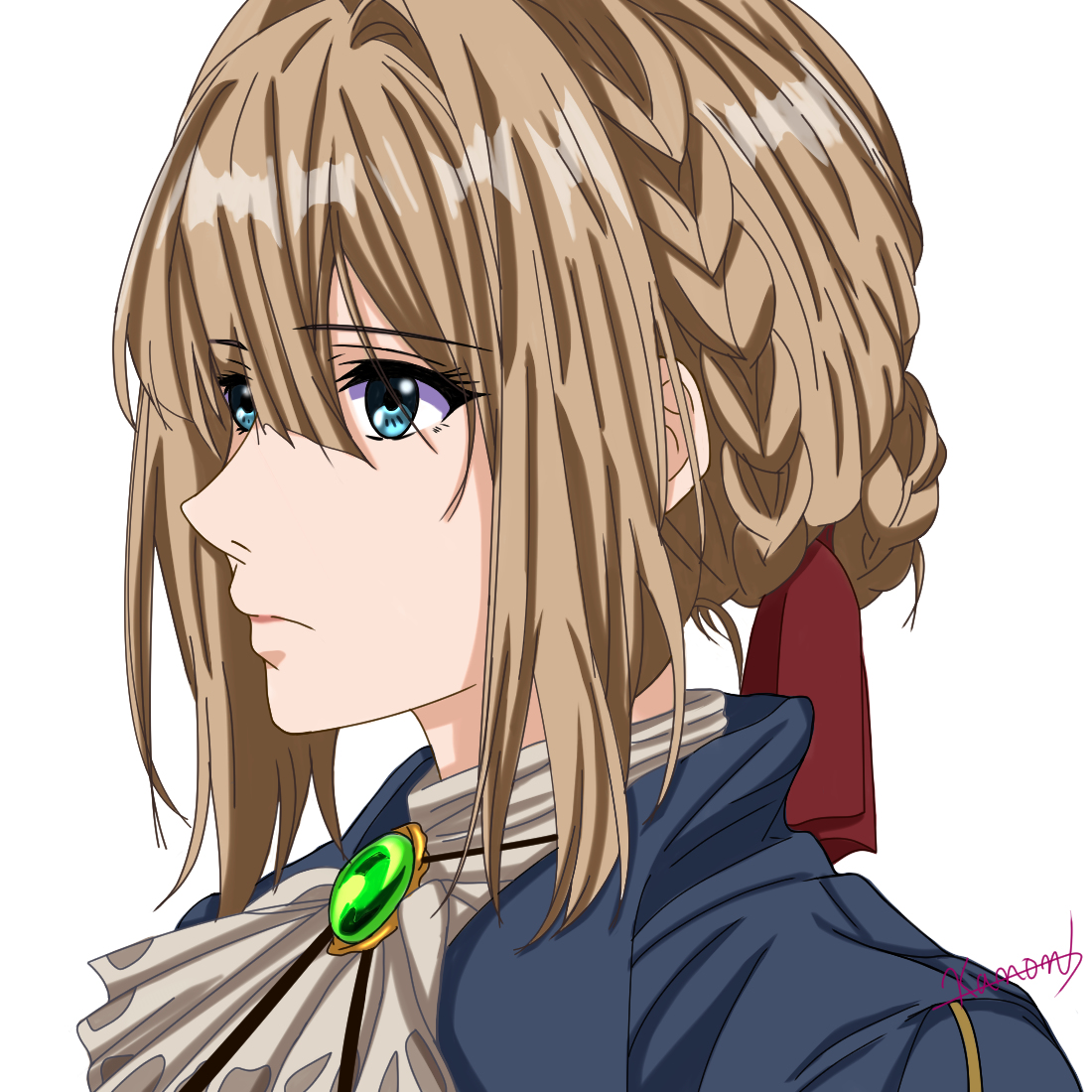 This is a pixiv picture whose title is ヴァイオレット.