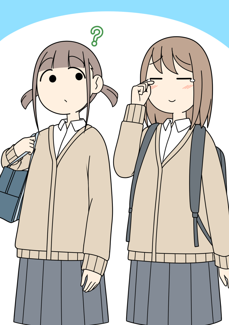 This is a pixiv picture whose title is （パンツは穿いてる、スカートも捲れてない・・・成長したな）.