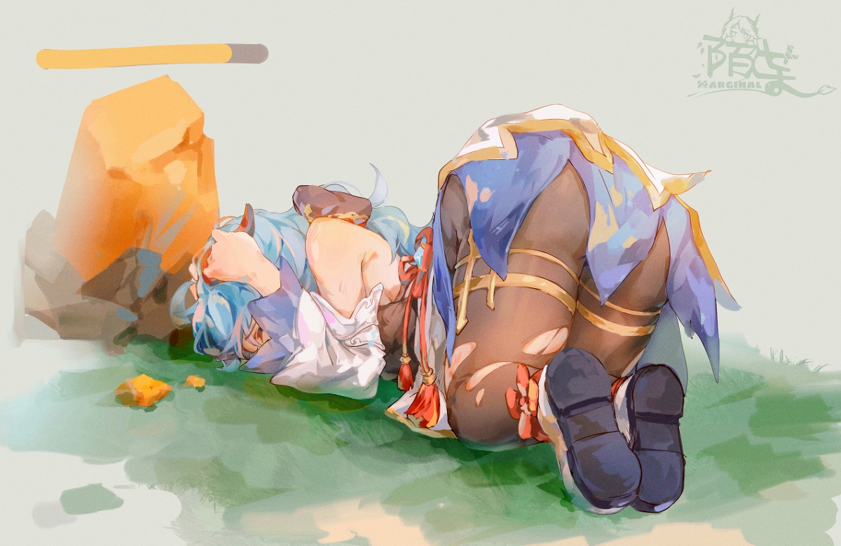 This is a pixiv picture whose title is 咕噜咕噜撞石珀真君.