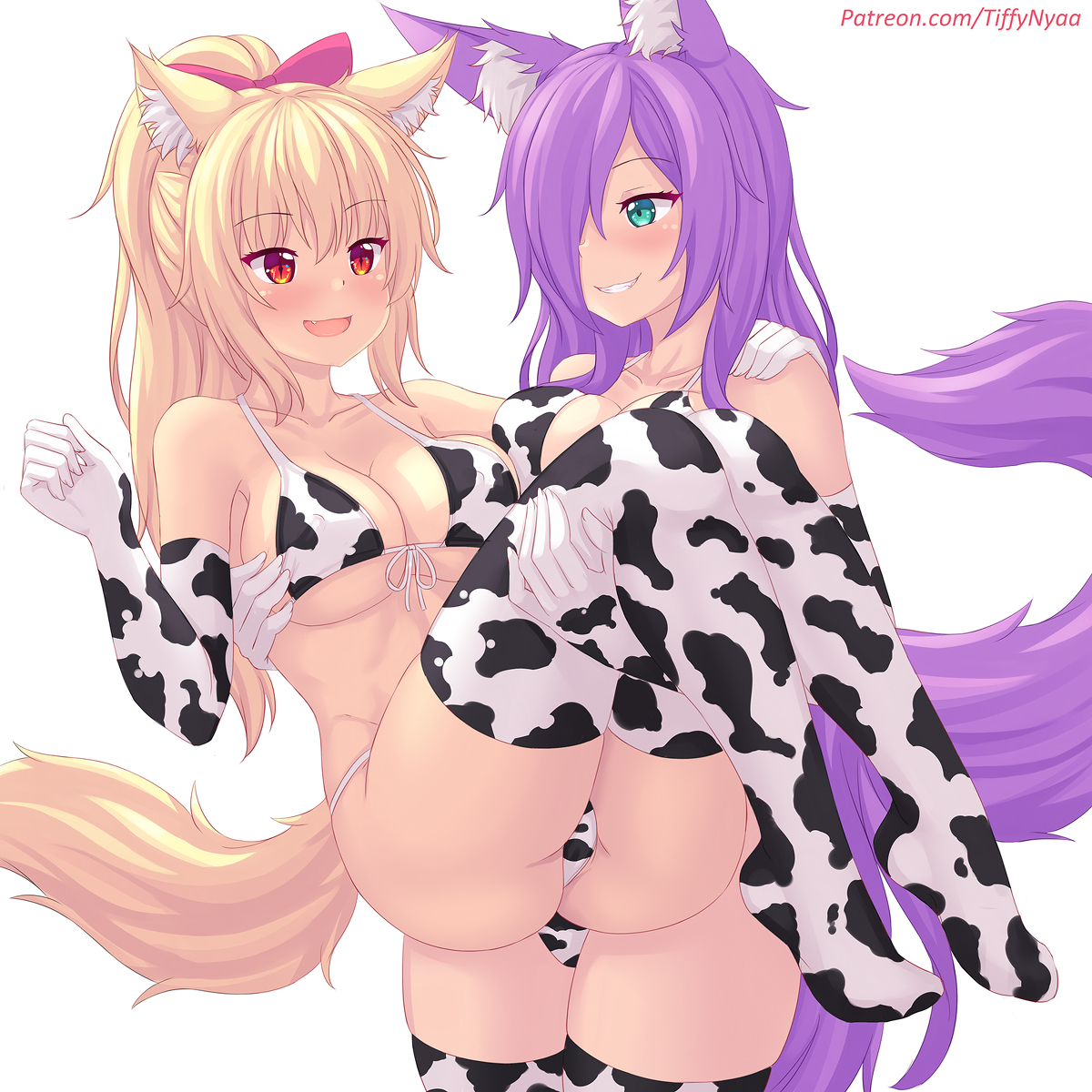 This is a pixiv picture whose title is Kuro x Tiffy princess carry!!.