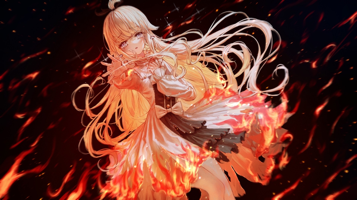 This is a pixiv picture whose title is 🔥.