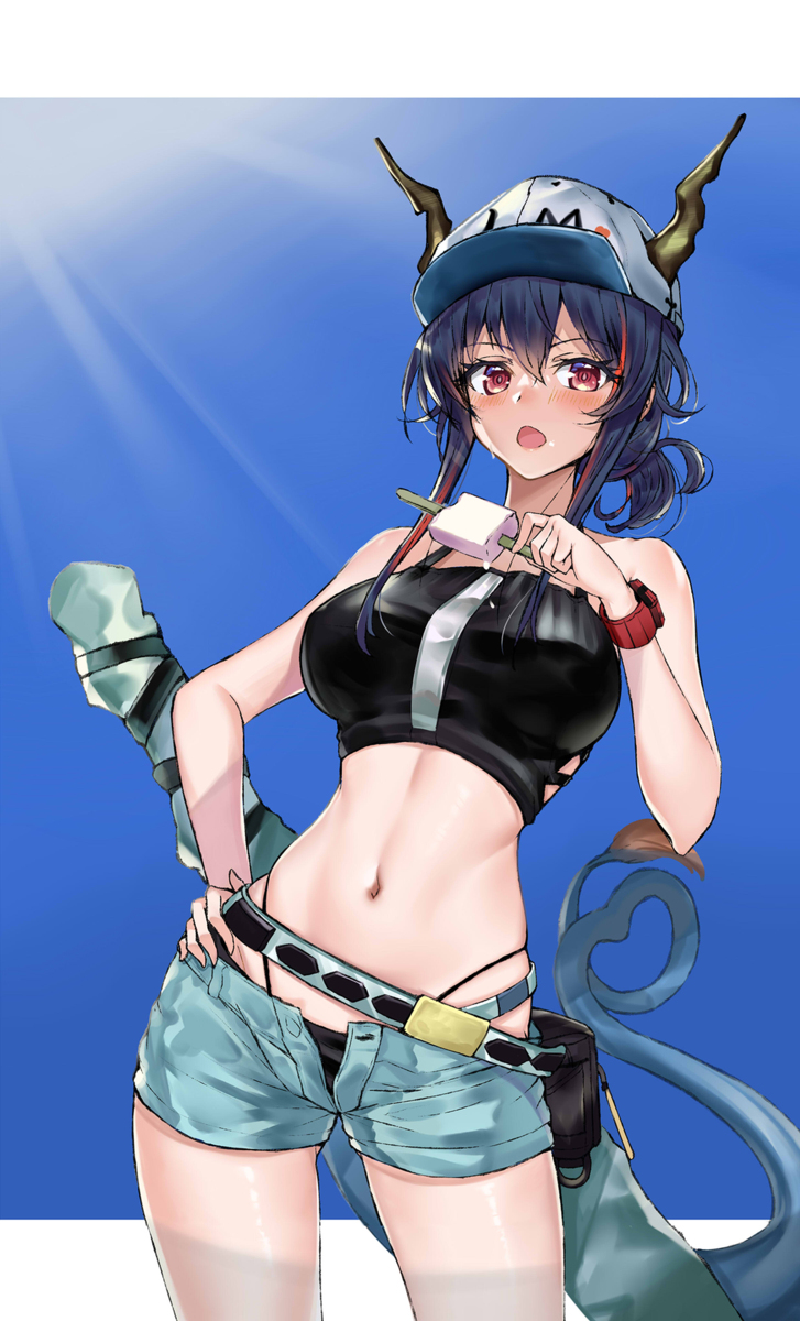 This is a pixiv picture whose title is 青く燃ゆる心・後夜祭？.