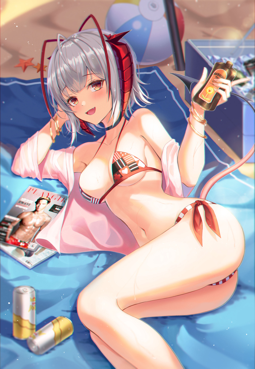 This is a pixiv picture whose title is ねえ、これ塗るの手伝ってくれる？.