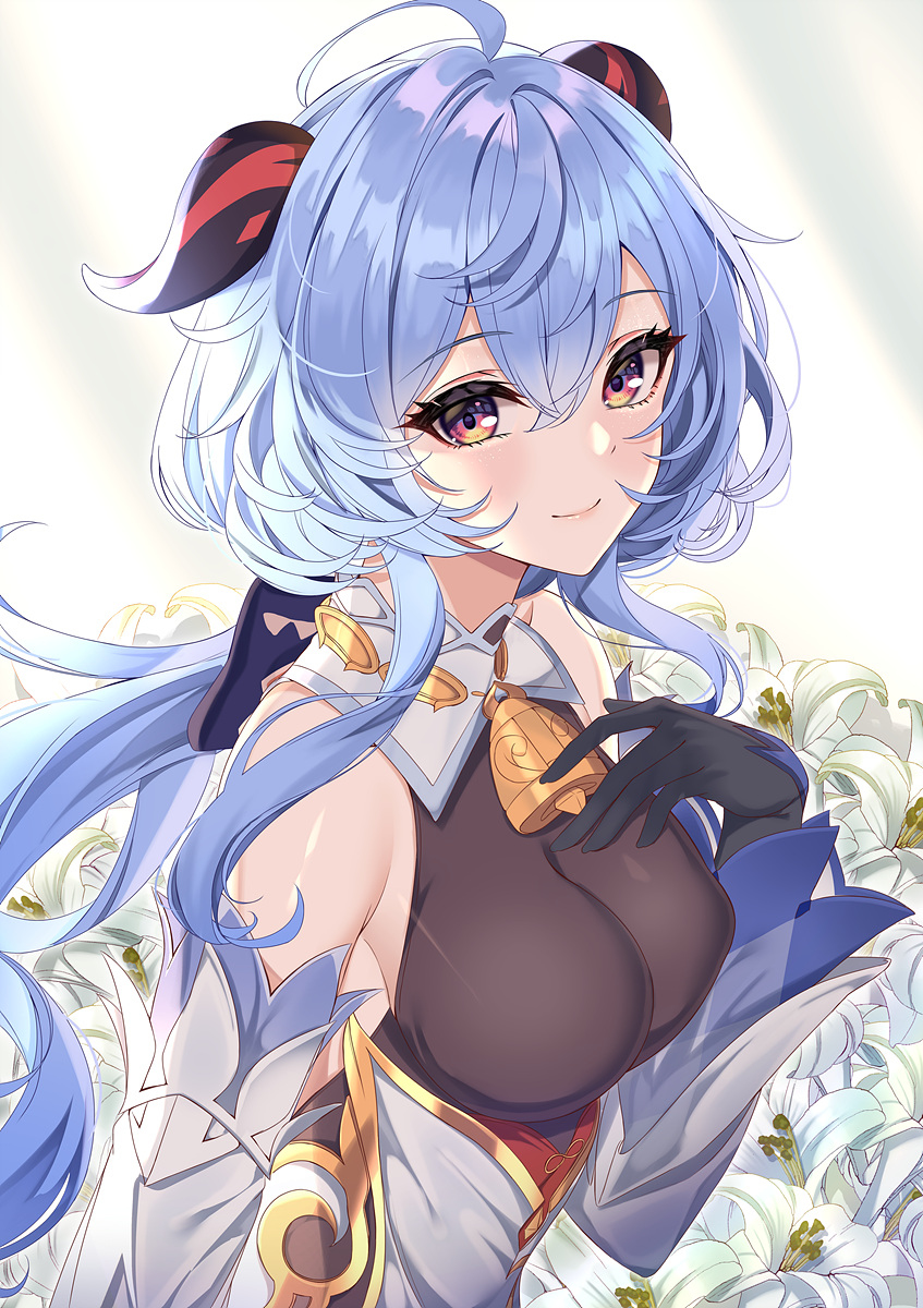 This is a pixiv picture whose title is 甘雨.