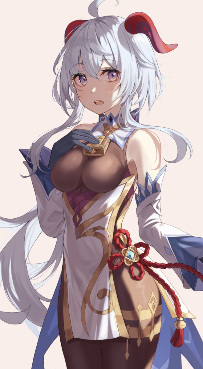 This is a pixiv picture whose title is 甘雨.