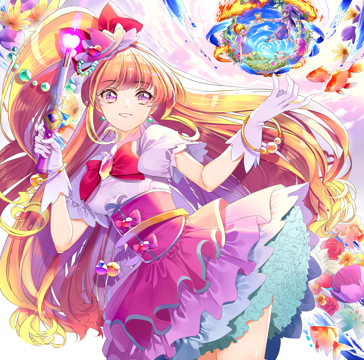 This is a pixiv picture whose title is マホウ.