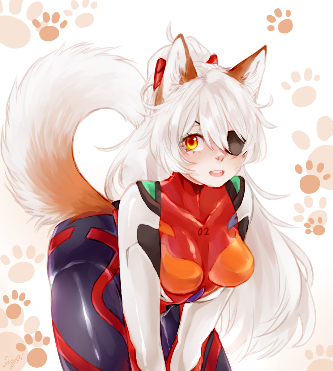 This is a pixiv picture whose title is EVA husky.