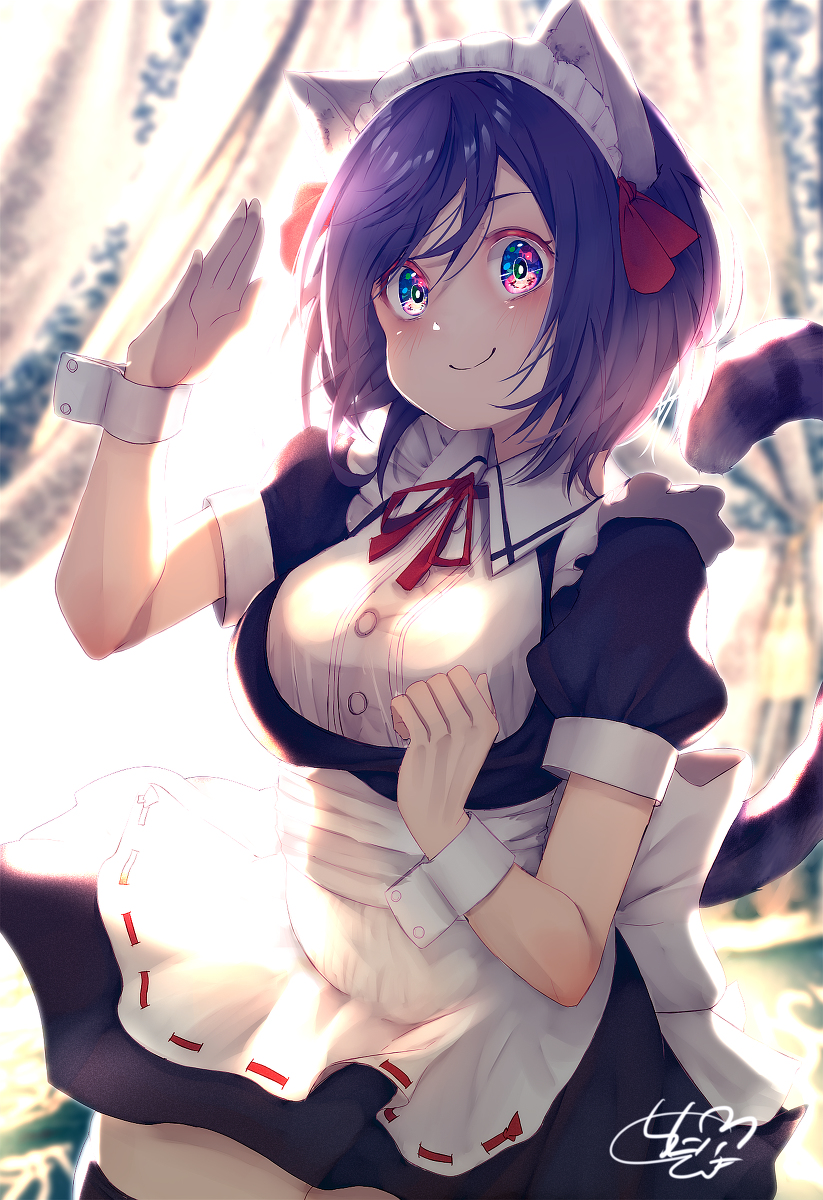 This is a pixiv picture whose title is 「今日も一日がんばりますよー！」.