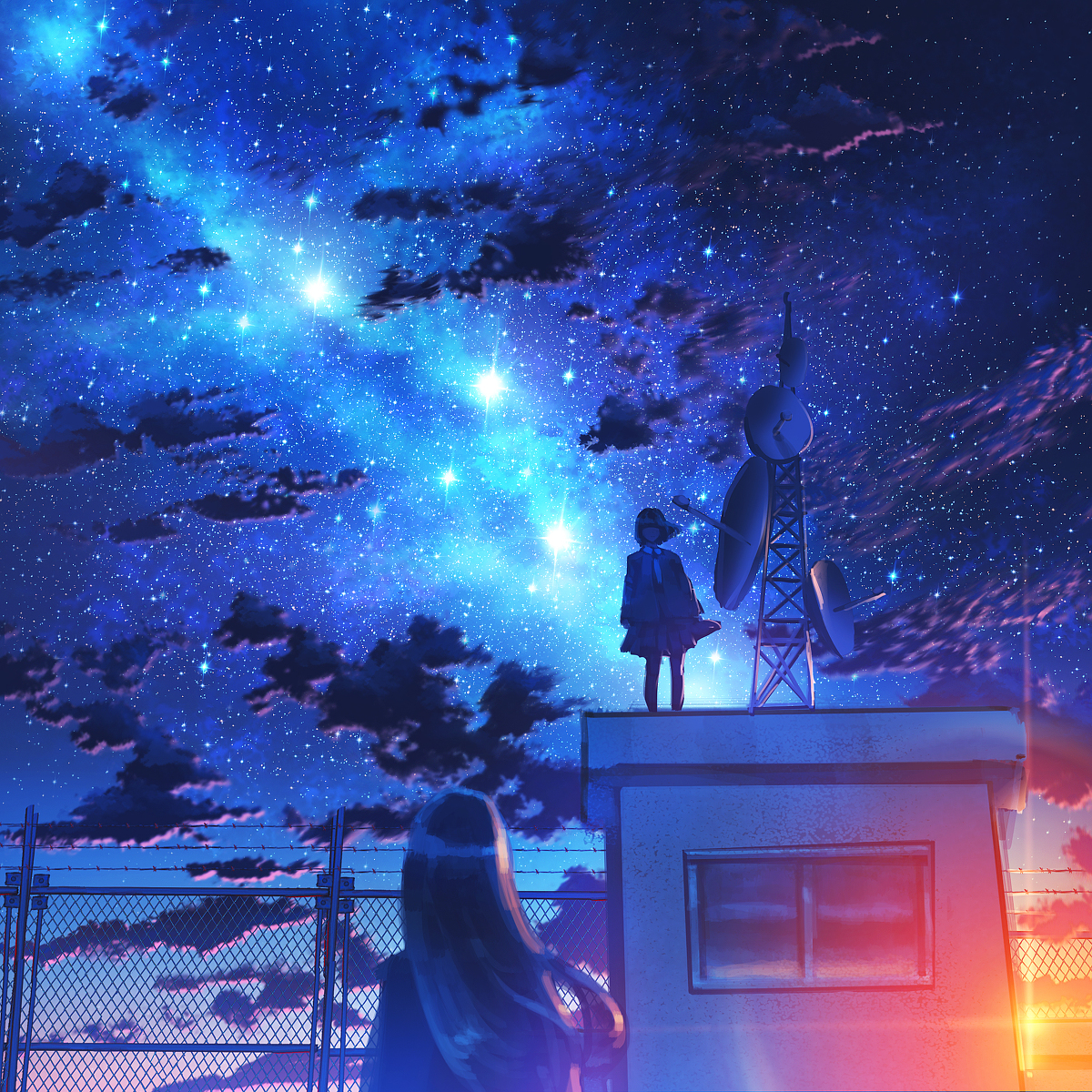 This is a pixiv picture whose title is 星空.