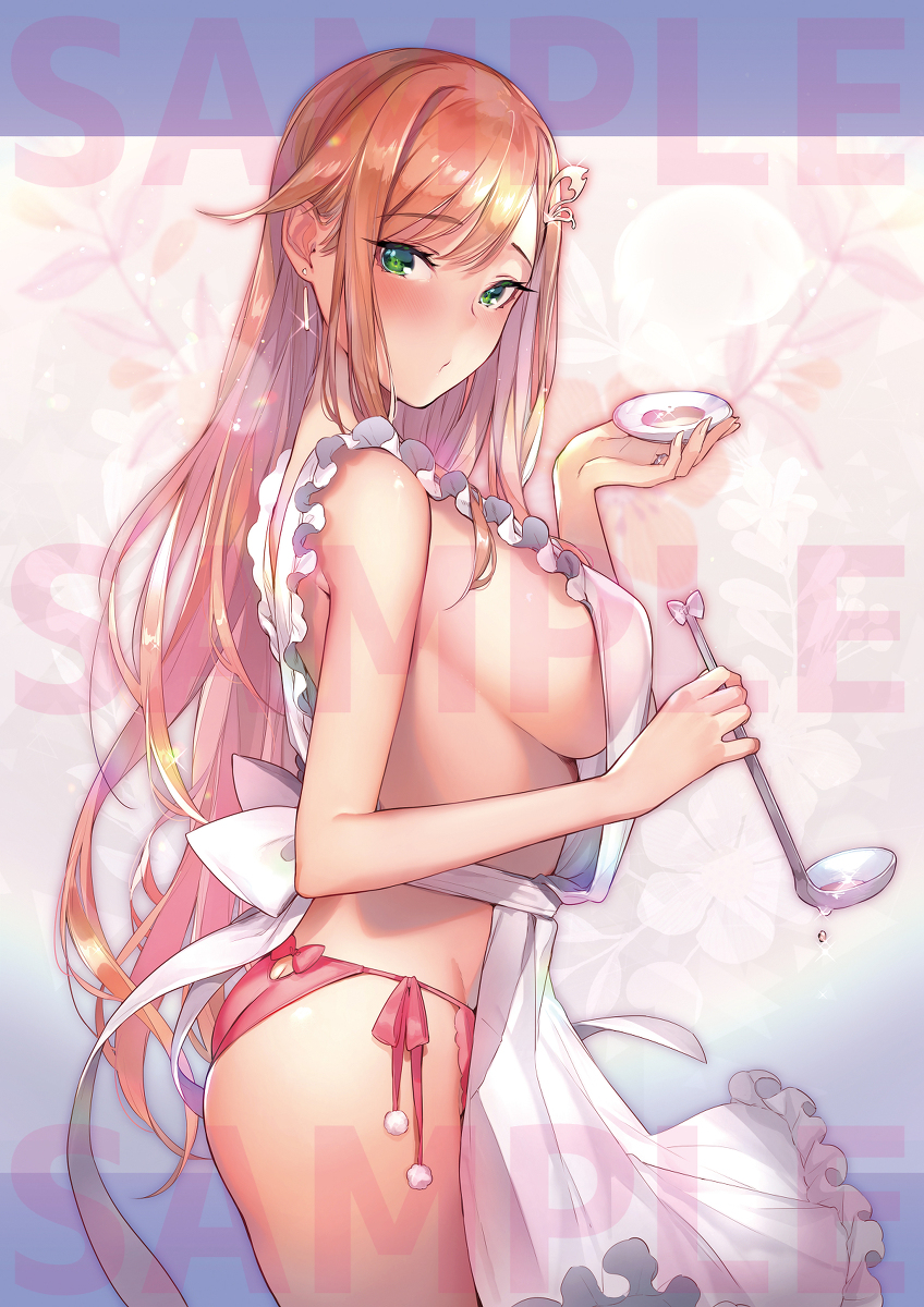 This is a pixiv picture whose title is 告知／元カノとのじれったい偽装結婚・特典イラスト.