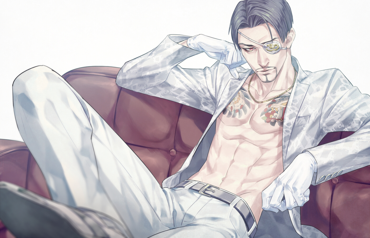 This is a pixiv picture whose title is 真島吾朗.