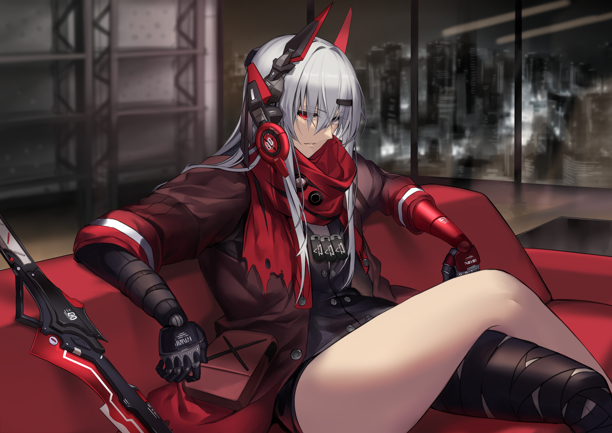 This is a pixiv picture whose title is ルシア　深淵ノ紅.