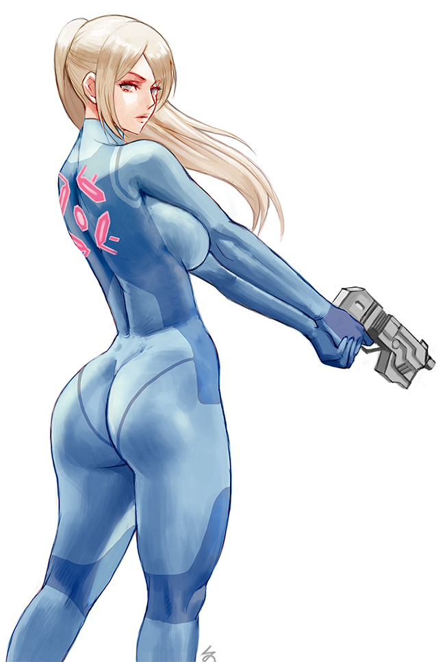 This is a pixiv picture whose title is Zero-Suit Samus [metroid].