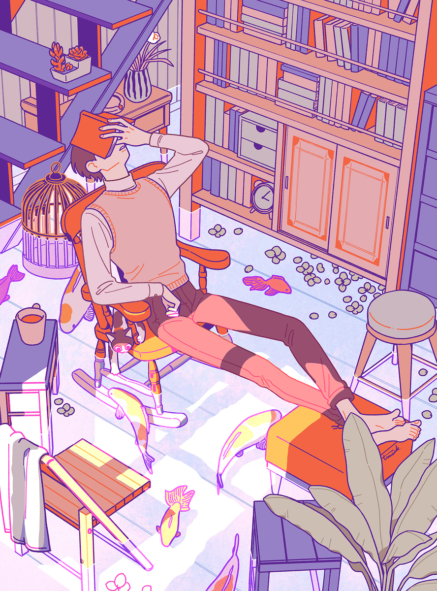 This is a pixiv picture whose title is room.