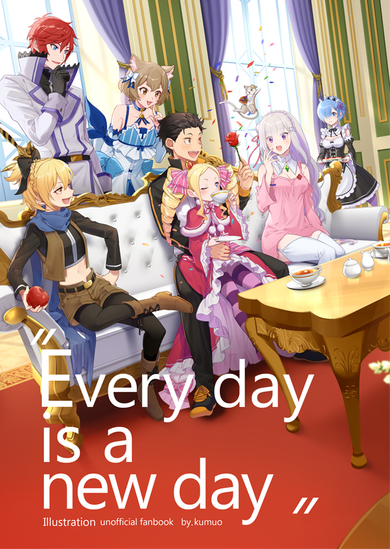 This is a pixiv picture whose title is 新刊『Every day is a new day』イラスト集.