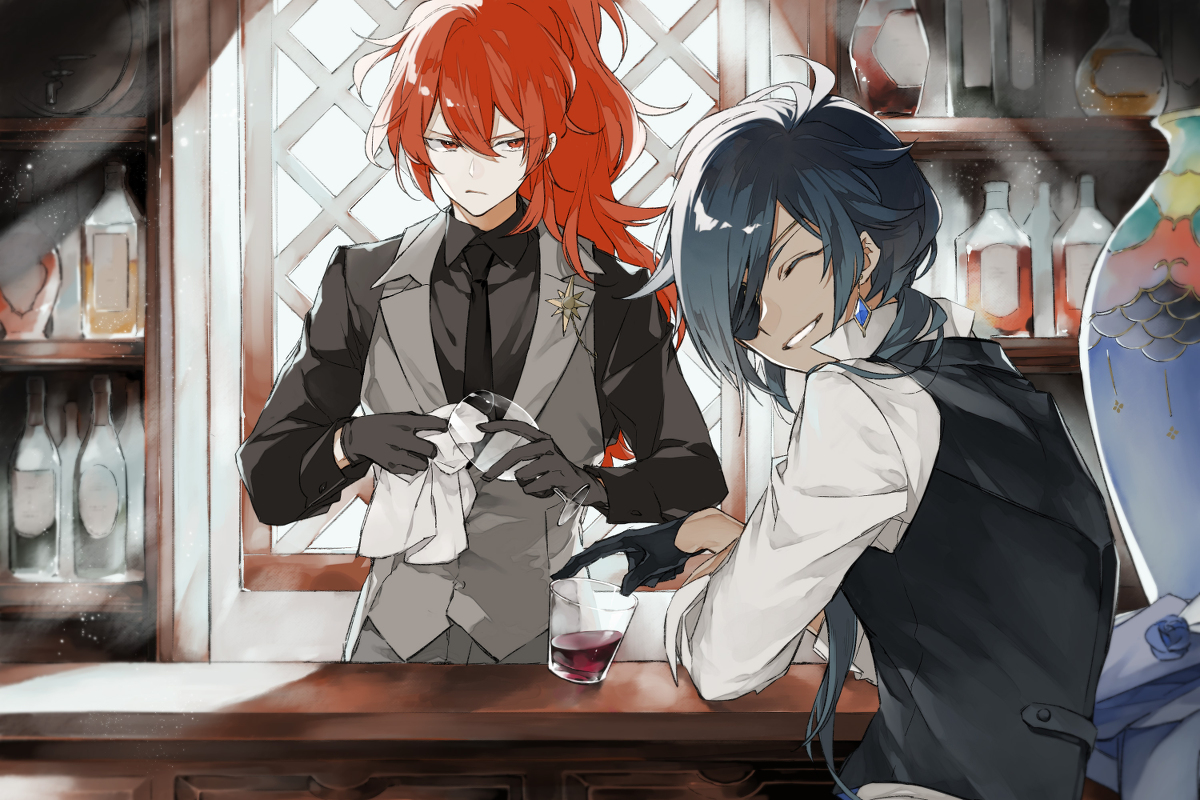 This is a pixiv picture whose title is 義兄弟.