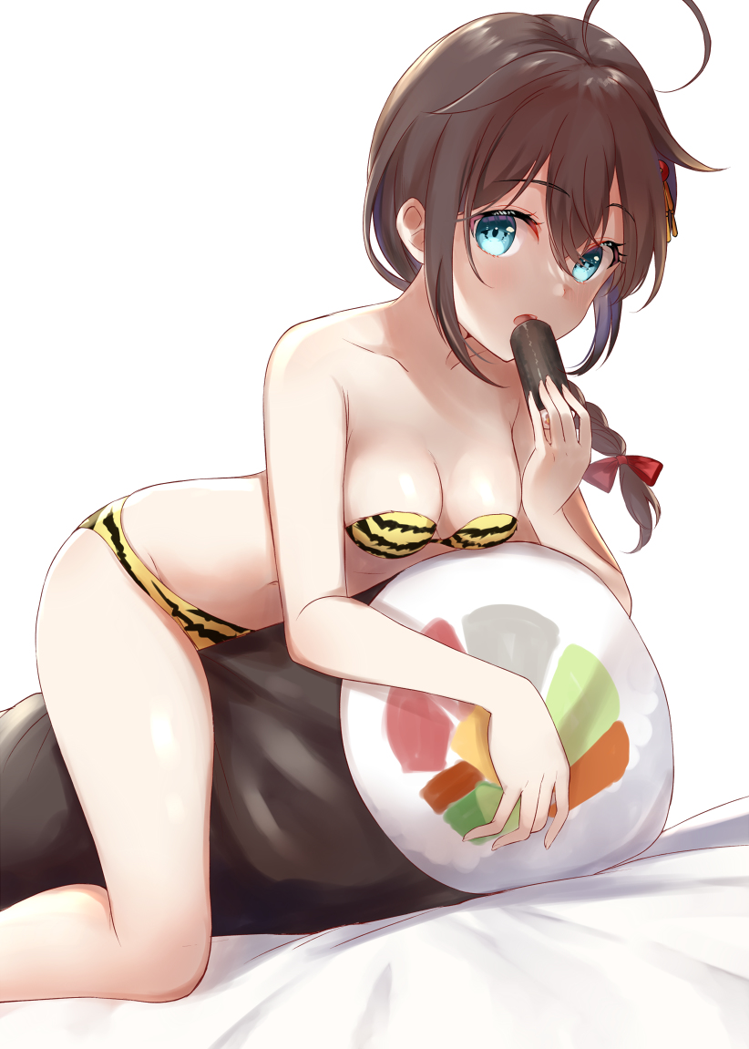 This is a pixiv picture whose title is 節分ツインテ時雨ちゃん.