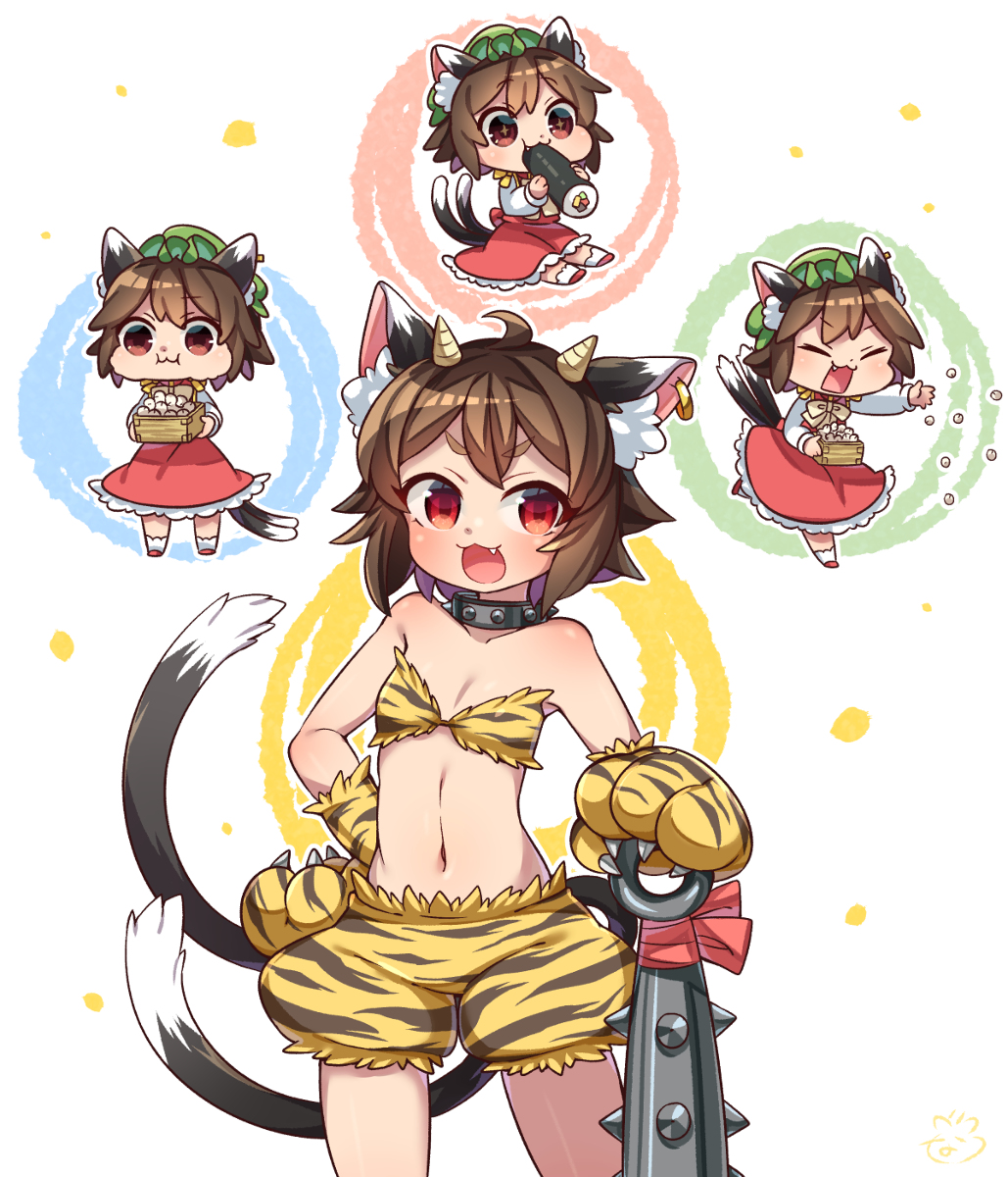 This is a pixiv picture whose title is 節分橙ちゃん！！！.