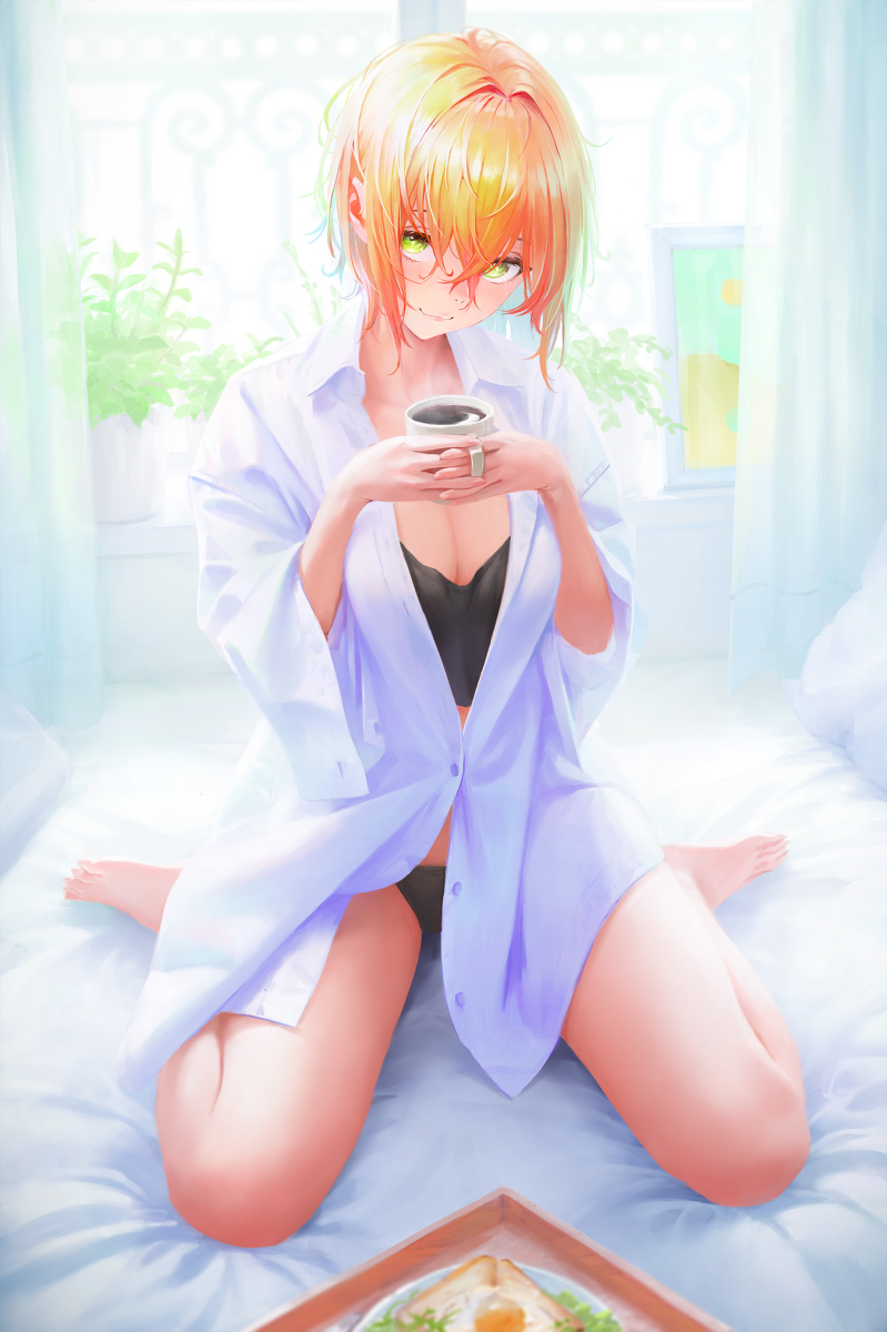 This is a pixiv picture whose title is Morning Doze.