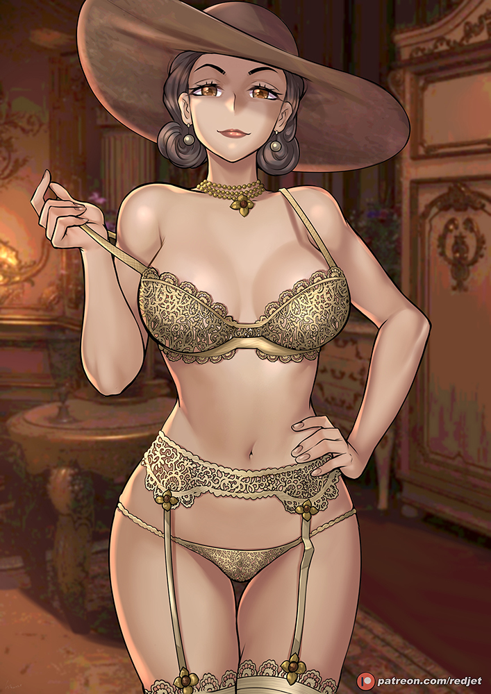 This is a pixiv picture whose title is Lady Dimitrescu.