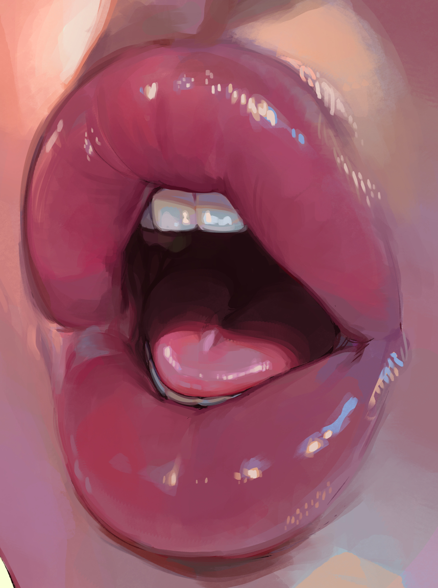 This is a pixiv picture whose title is Lips.