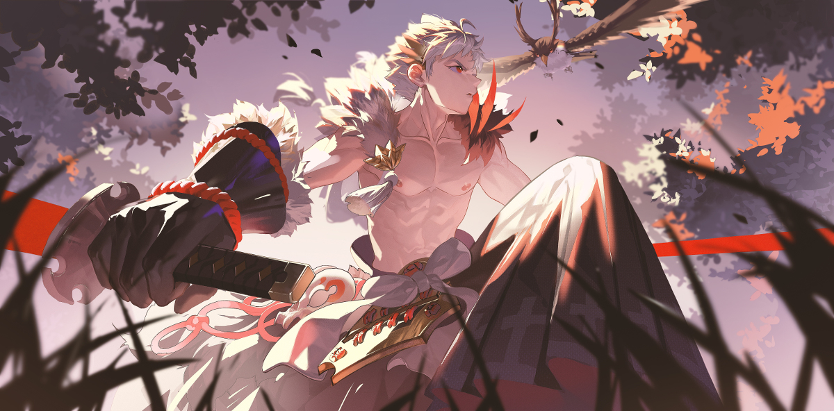 This is a pixiv picture whose title is 阴阳师   初翎山风.