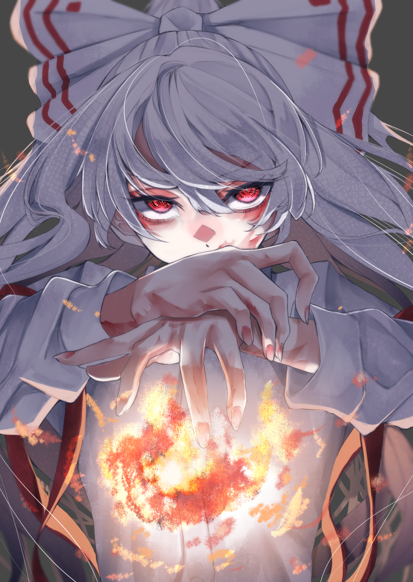 This is a pixiv picture whose title is 藤原妹紅.