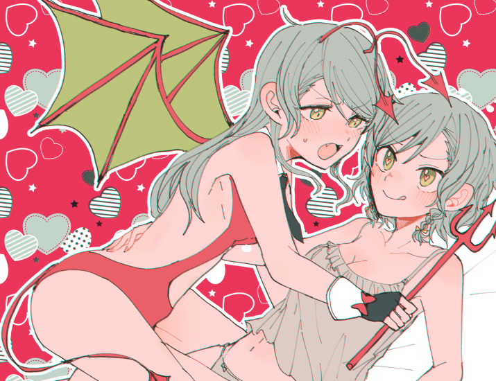 This is a pixiv picture whose title is さよひな好き放題.