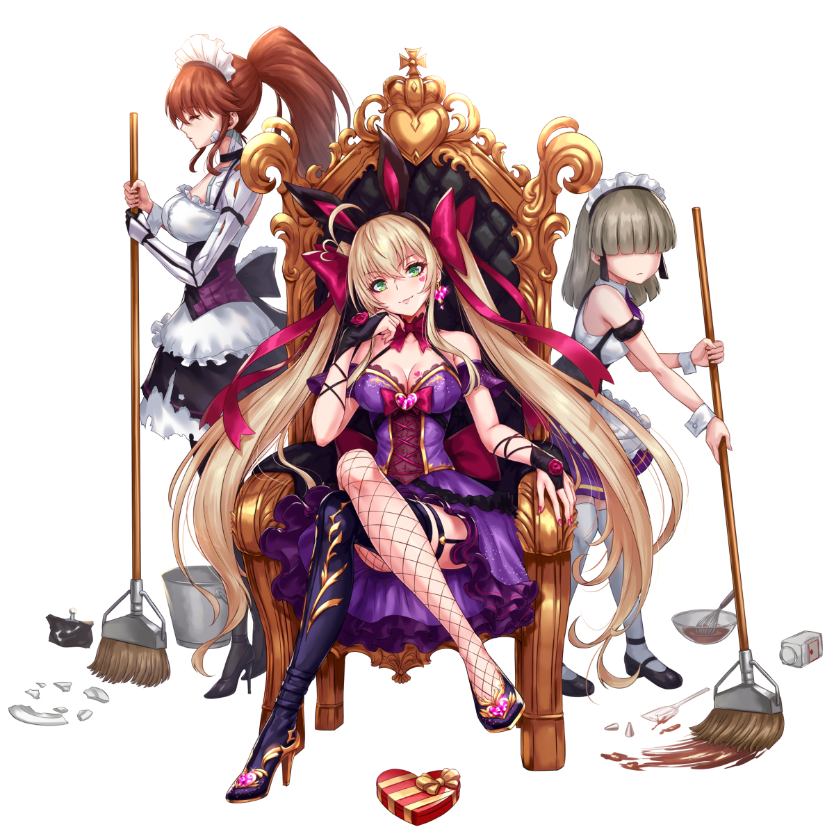 This is a pixiv picture whose title is 「パンドラ/バレンタインスキン」.