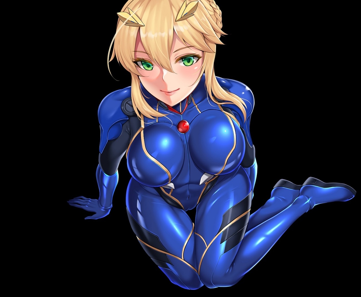 This is a pixiv picture whose title is Altria Pendragon x Plugsuit.