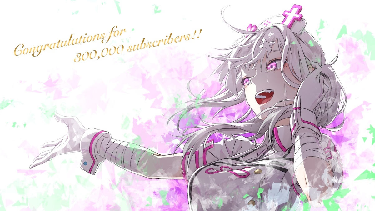 This is a pixiv picture whose title is 健屋チャンネル30万人記念.