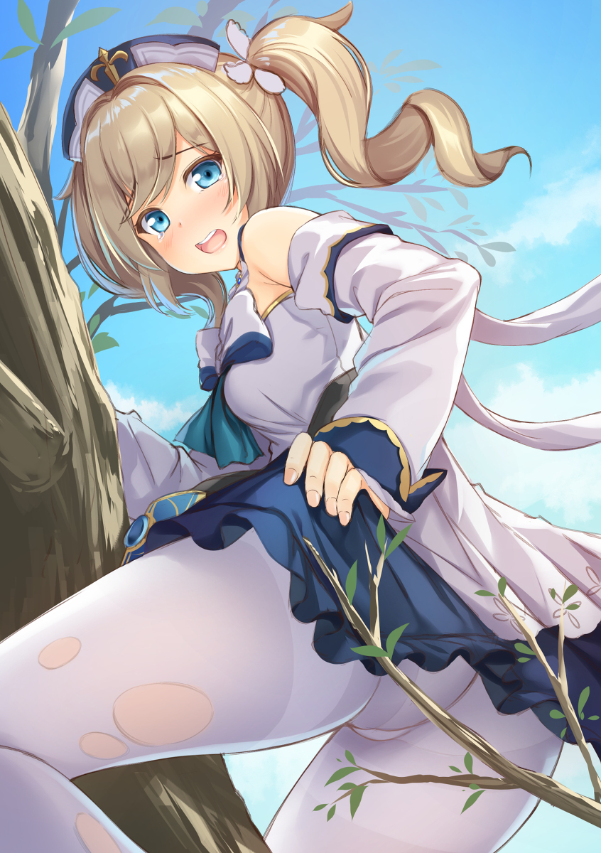 This is a pixiv picture whose title is バーバラちゃんのきのぼり.